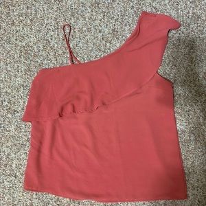 Monteau Dusty Rose Cold Shoulder/Tank Top